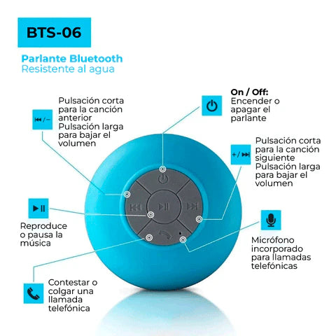 AquaBeat® - Parlante Bluetooth Impermeable